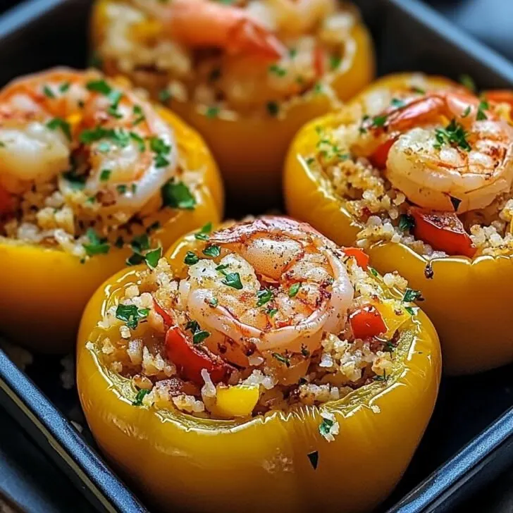 Crab and Shrimp Stuffed Bell Peppers Recipe