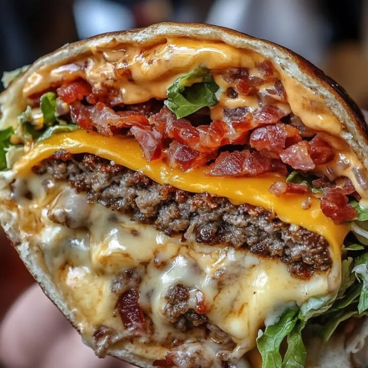 HUGE BACON CHEESEBURGER BURRITO Recipe