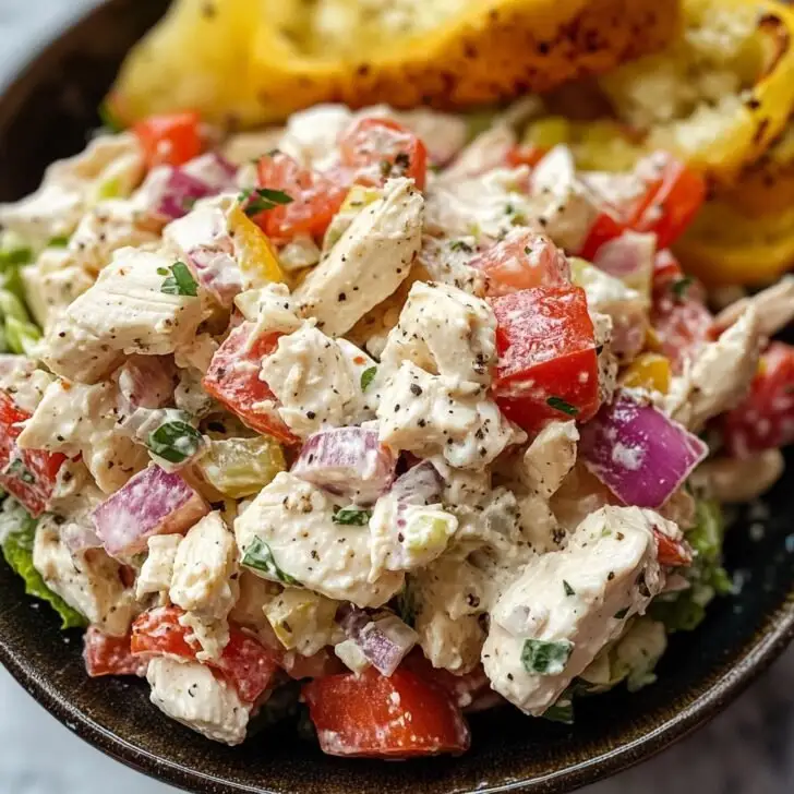 Italian Grinder Chicken Salad Recipe: Delicious & Easy
