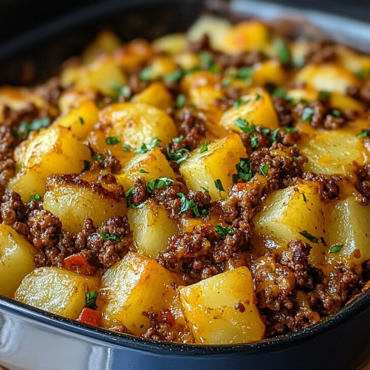 Delicious Ground Beef and Potatoes Casserole Recipe