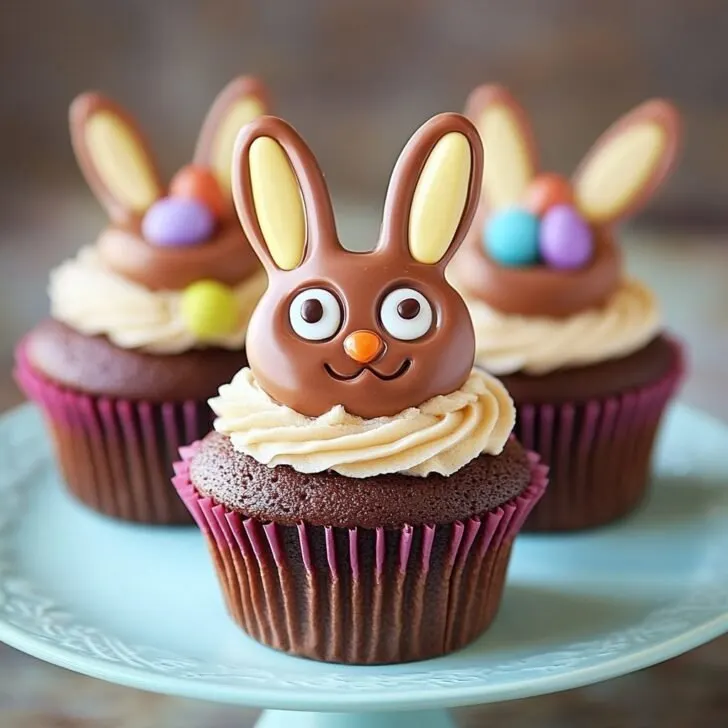 Reese’s Cup Easter Bunny Cupcakes Recipe