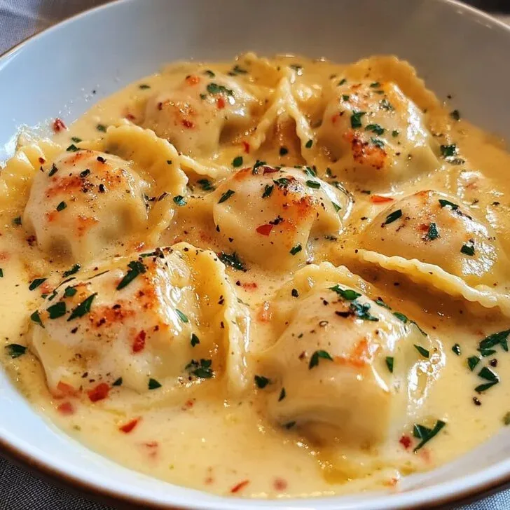 Lobster Ravioli in Garlic Butter Sauce Recipe