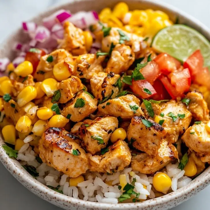 Street Corn Chicken Rice Bowl Recipe: A Flavor Fiesta