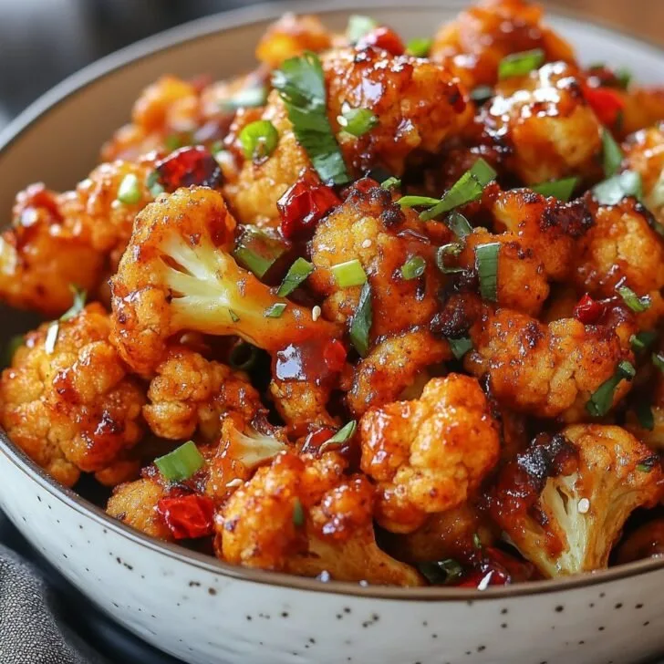 Sweet and Spicy Baked Cauliflower