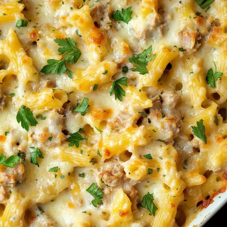 Easy Creamy Tuna Pasta Bake
