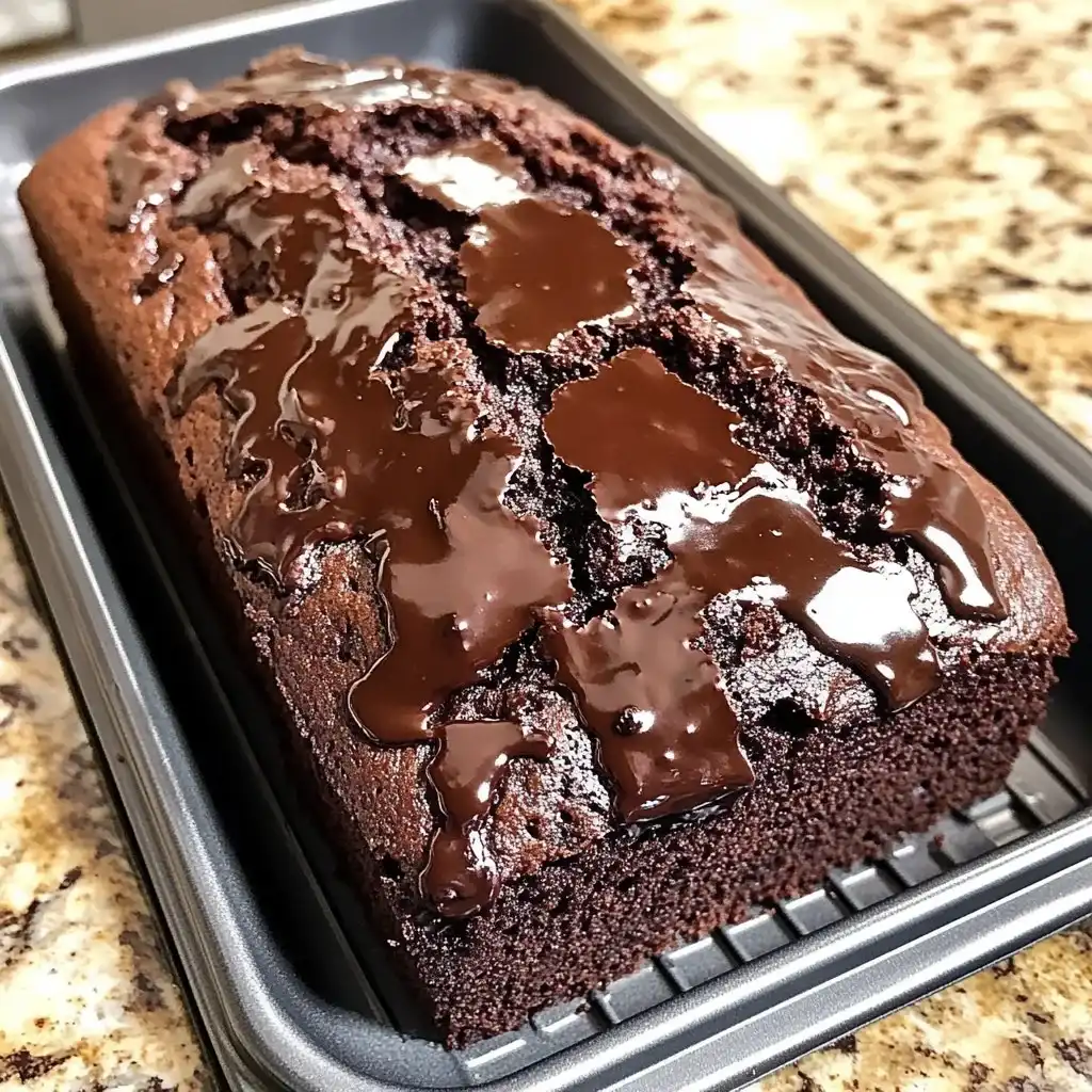 Hot Fudge Brownie Bread