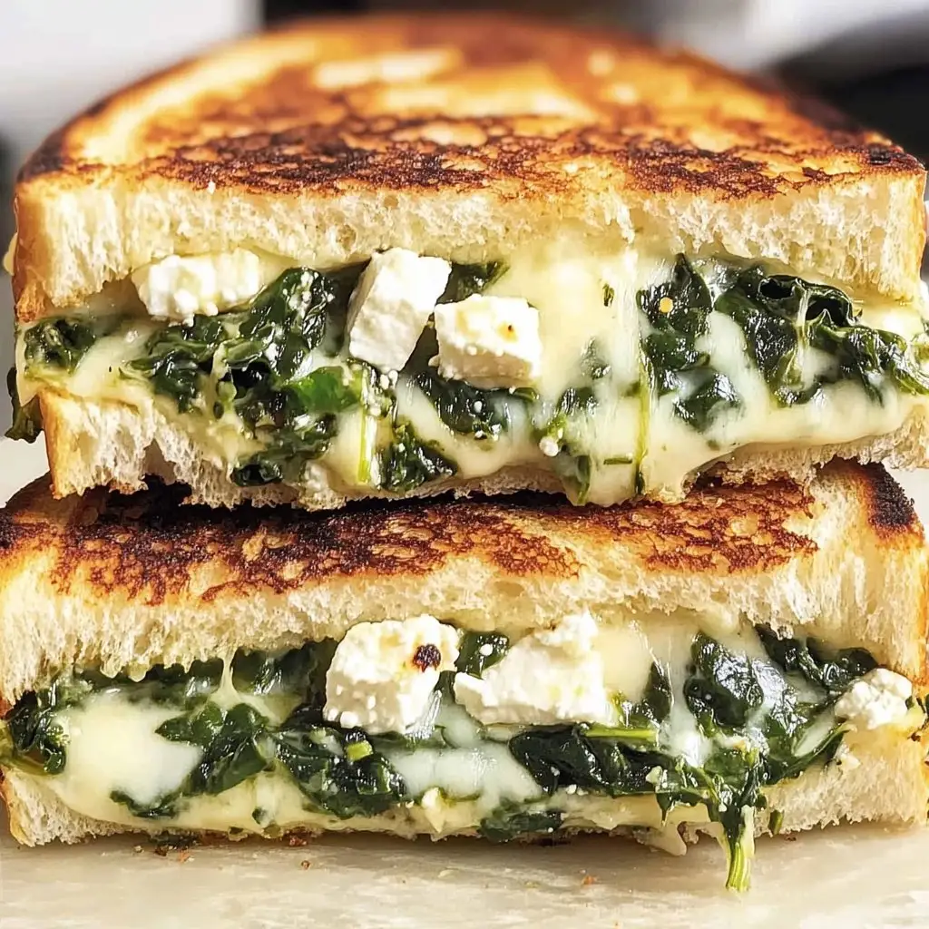 Spinach and Feta Grilled Cheese