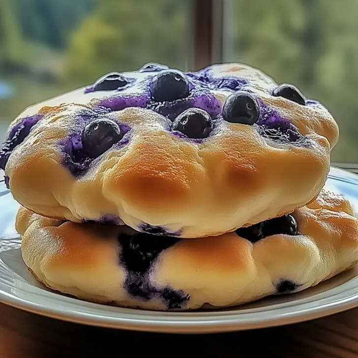Blueberry Fluffy Cottage Cheese Cloud Bread