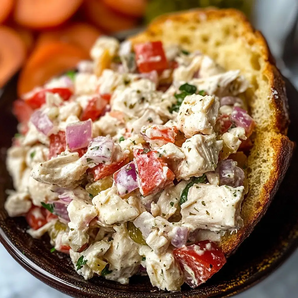 Italian Grinder Chicken Salad Recipe: Delicious & Easy