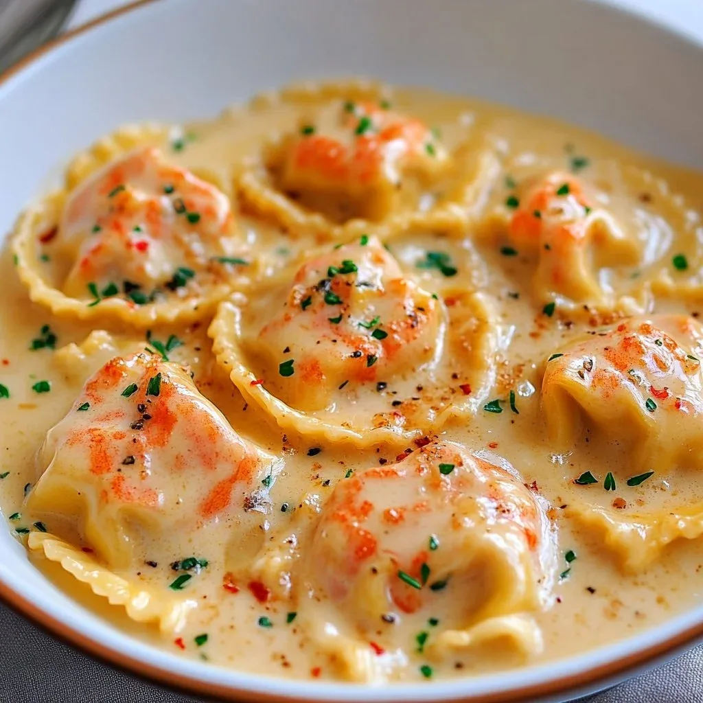 Lobster Ravioli in Garlic Butter Sauce Recipe