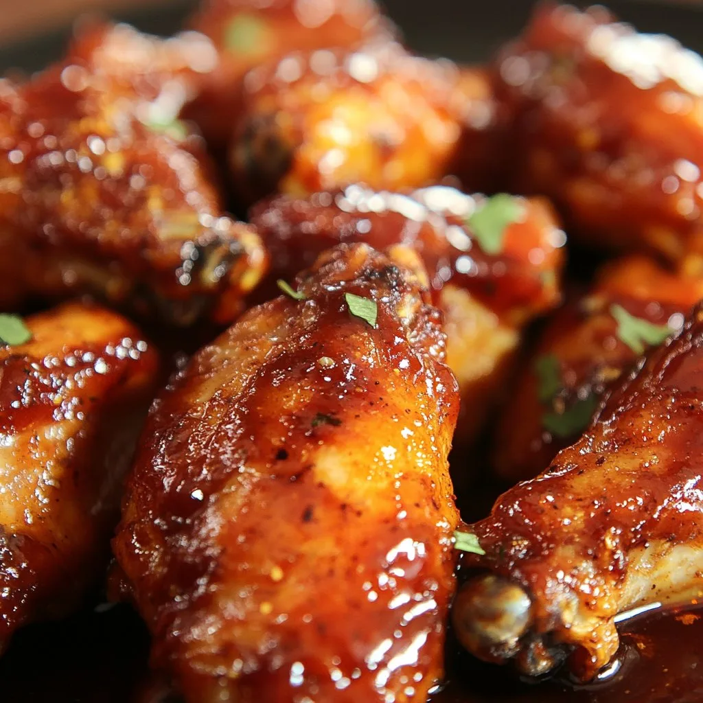 Sweet and Tangy Smoked Chicken Wings