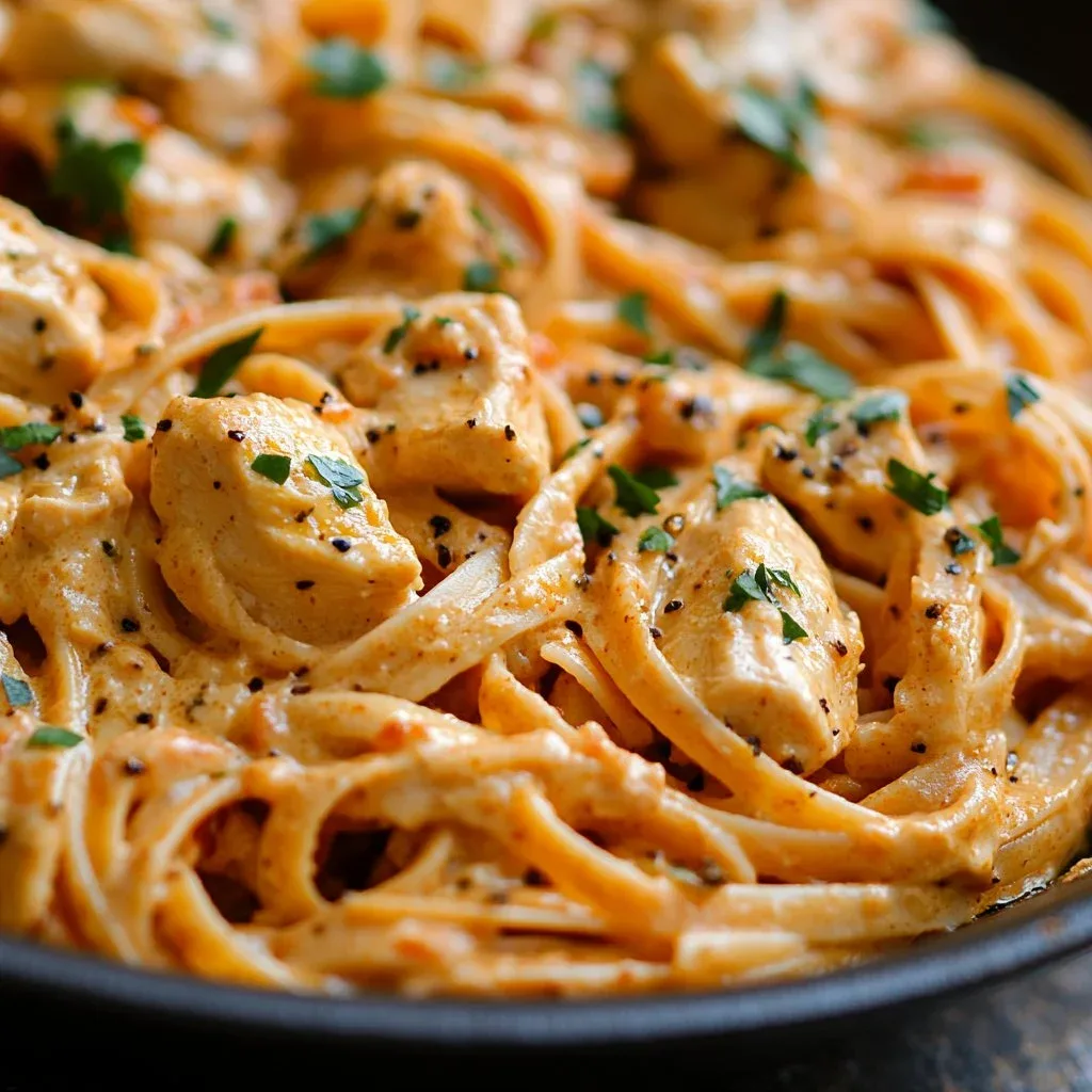Creamy Cowboy Butter Chicken Linguine