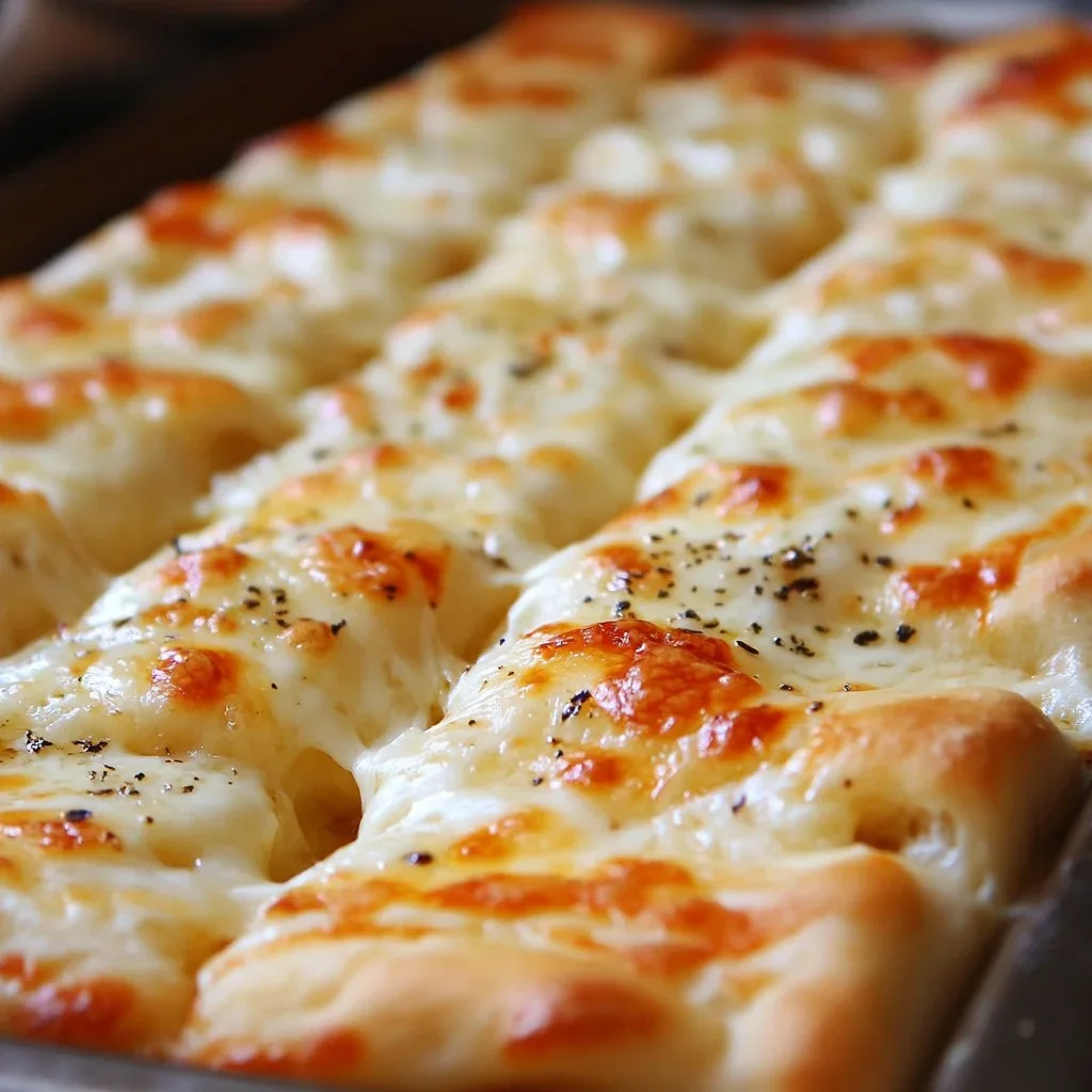 Homemade Cheesy Breadsticks