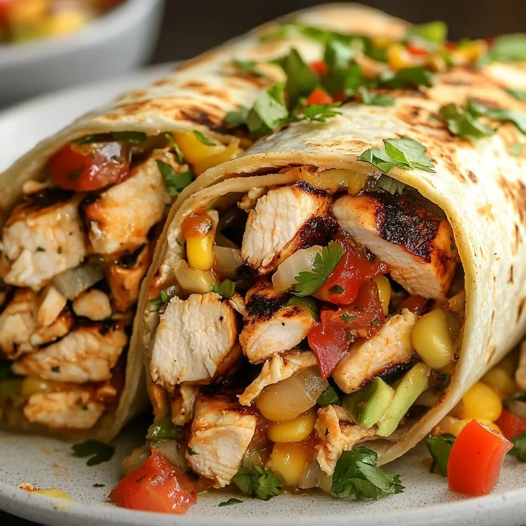 Chipotle Ranch Grilled Chicken Burrito Recipe