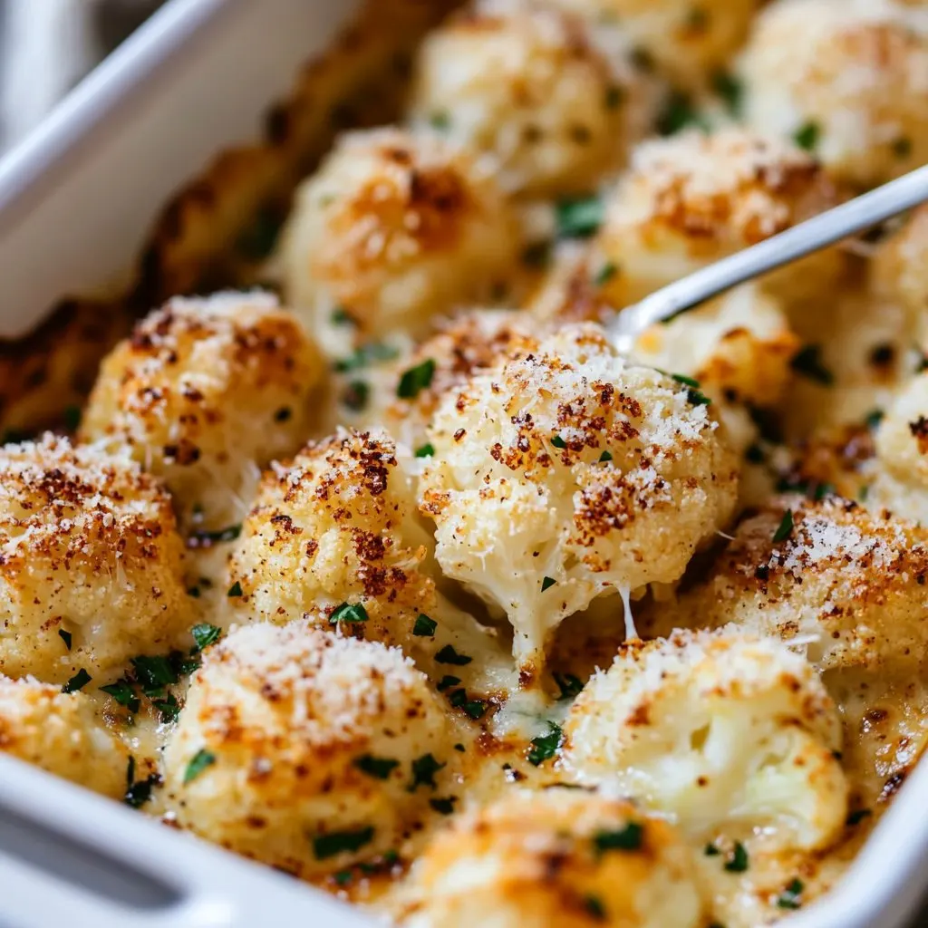 Crispy Parmesan Roasted Cauliflower