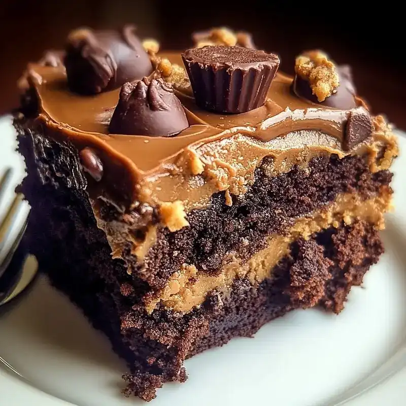 Peanut Butter Cup Dump Cake
