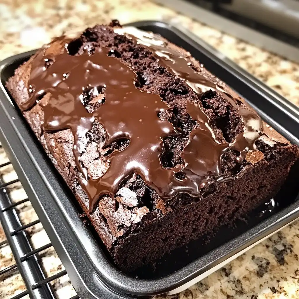Hot Fudge Brownie Bread