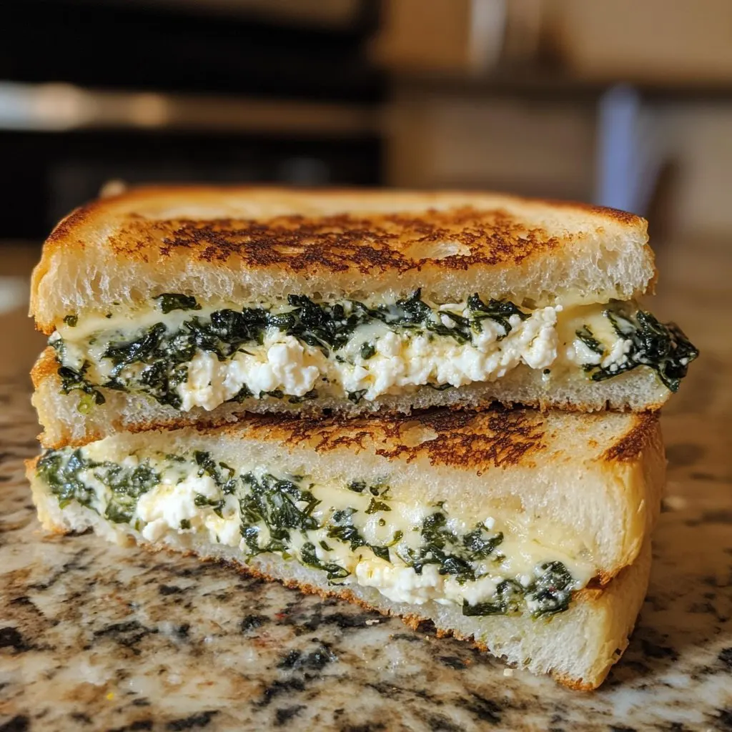Spinach and Feta Grilled Cheese