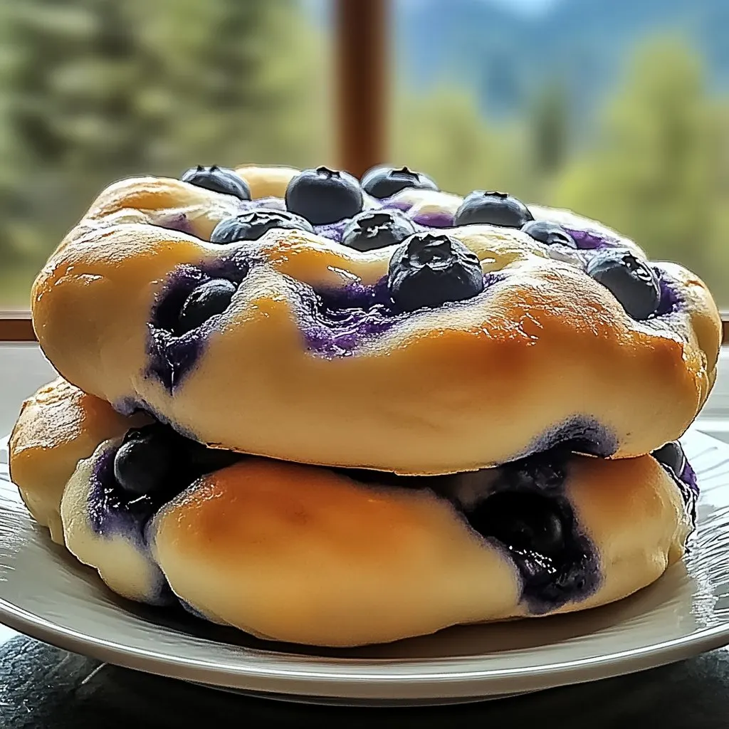 Blueberry Fluffy Cottage Cheese Cloud Bread