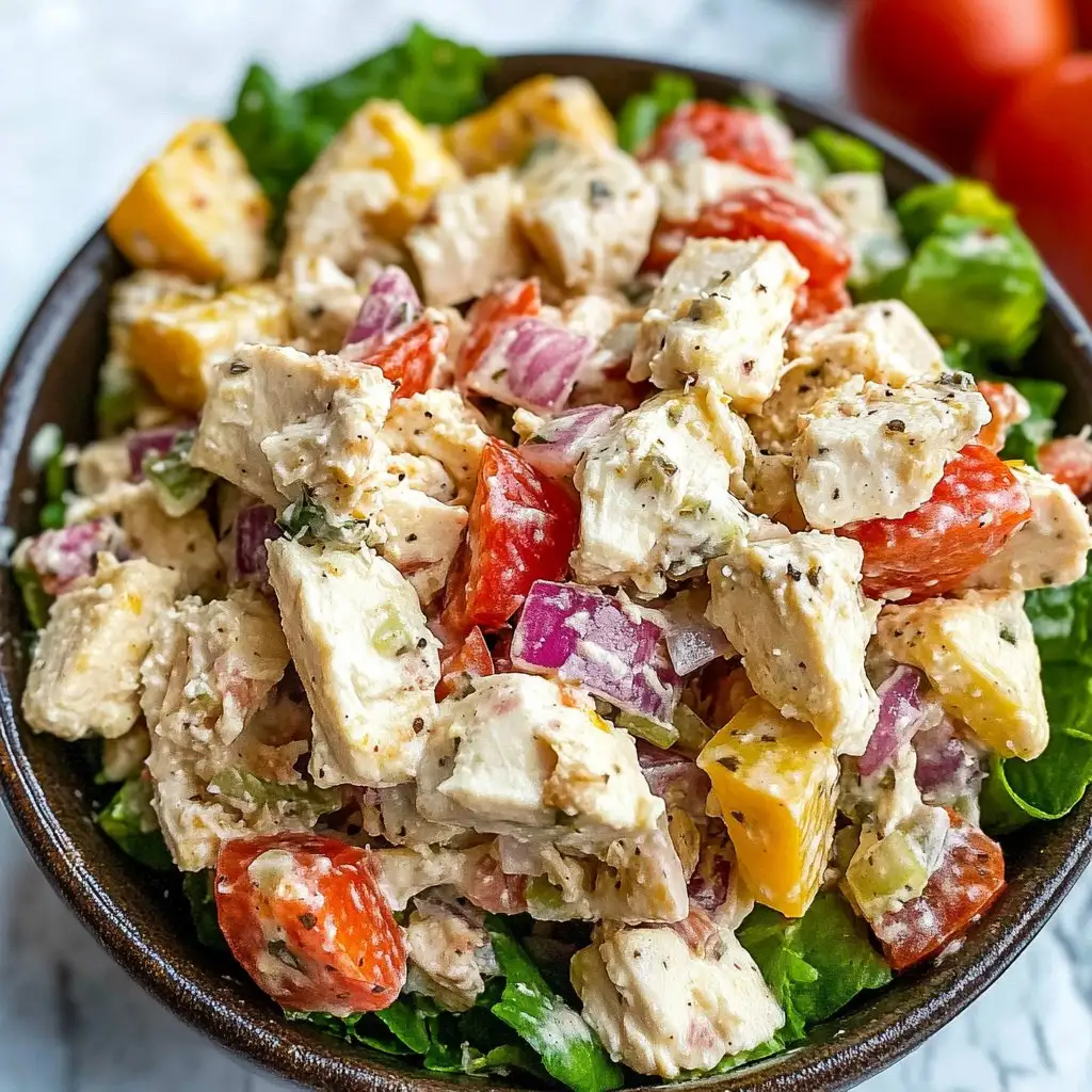 Italian Grinder Chicken Salad Recipe: Delicious & Easy