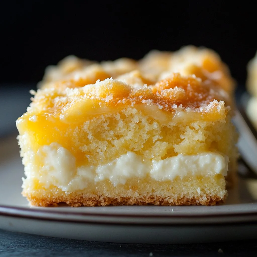 Tangy Lemon Cream Cheese Dump Cake Recipe