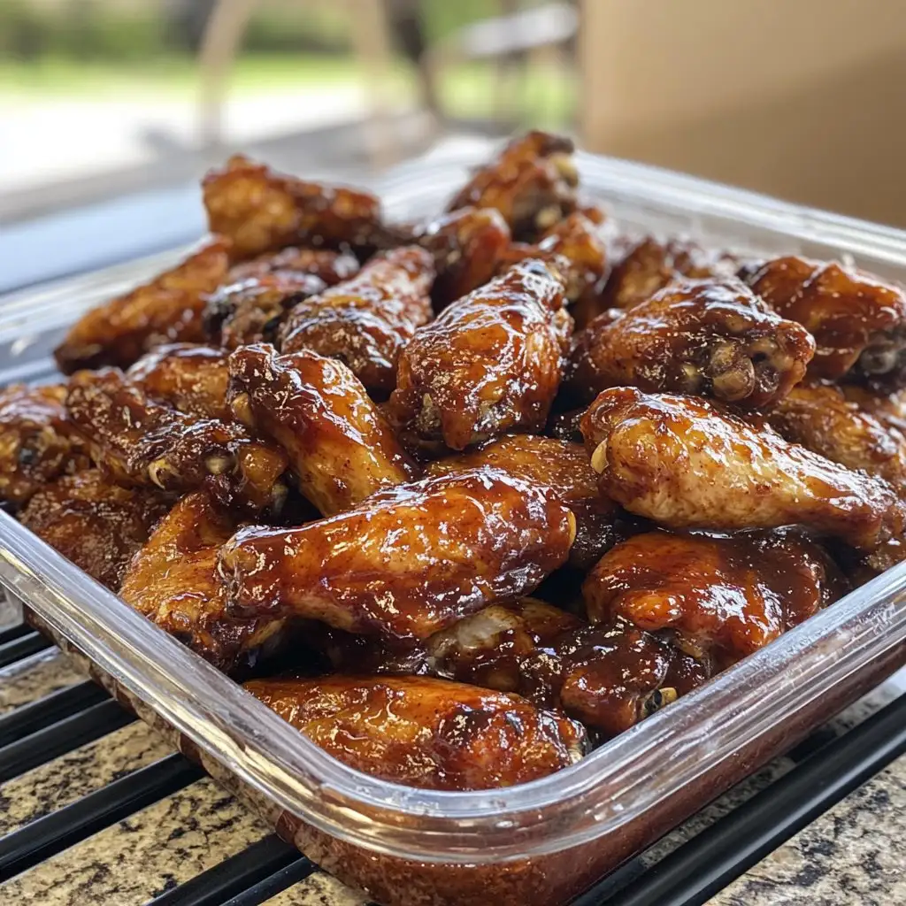 Sweet and Tangy Smoked Chicken Wings