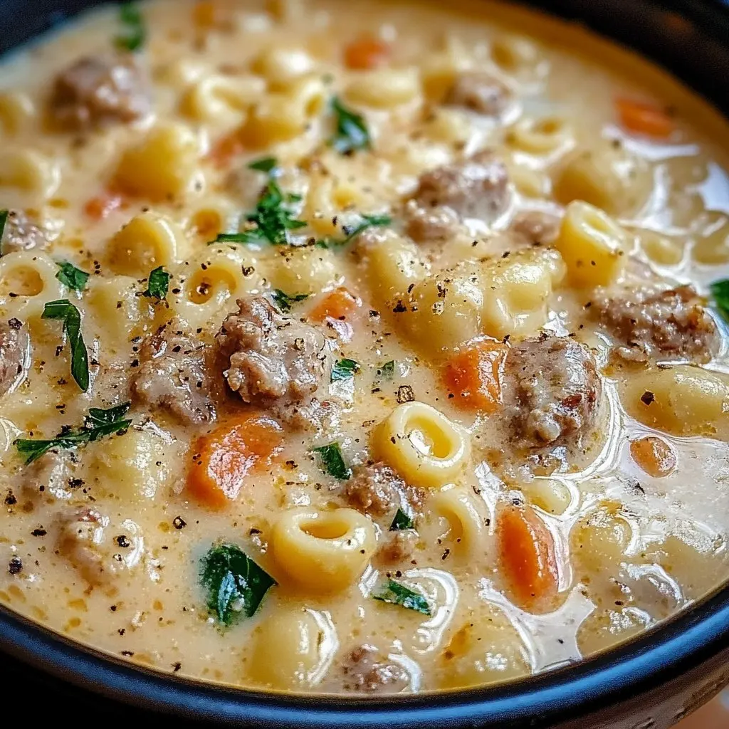 Creamy Parmesan Italian Sausage Ditalini Soup Recipe Creamy Parmesan Italian Sausage Ditalini Soup Recipe