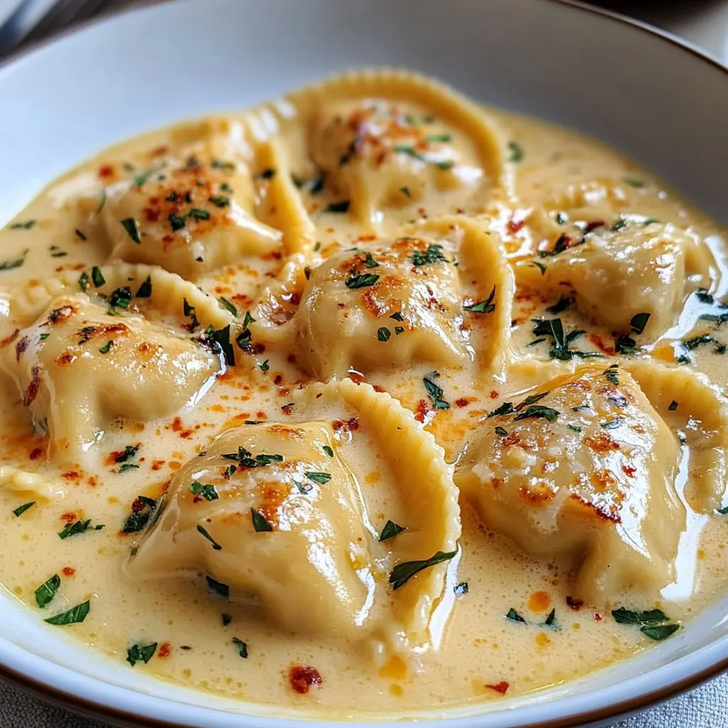Lobster Ravioli in Garlic Butter Sauce Recipe