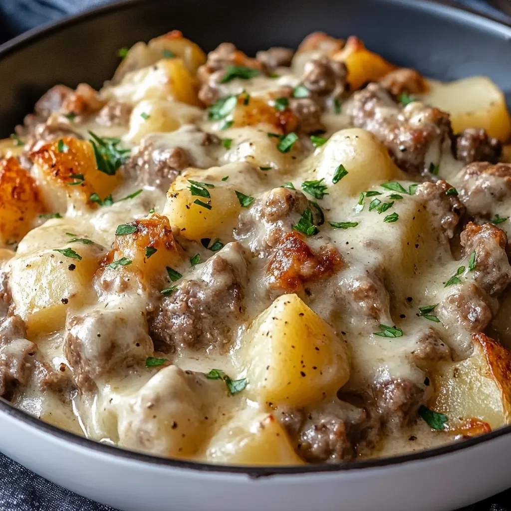 One-Pan Creamy Meat & Potato Skillet One-Pan Creamy Meat & Potato Skillet