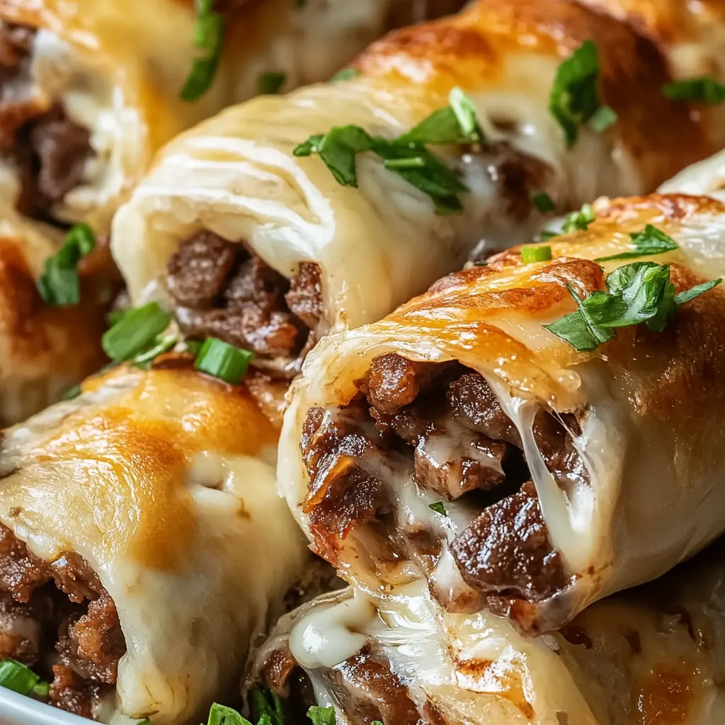 Keto Philly Cheesesteak Roll Up