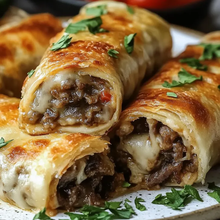 Keto Philly Cheesesteak Roll Ups