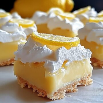 Lazy Day Lemon Cream Pie Bars - My Daily Cuisine