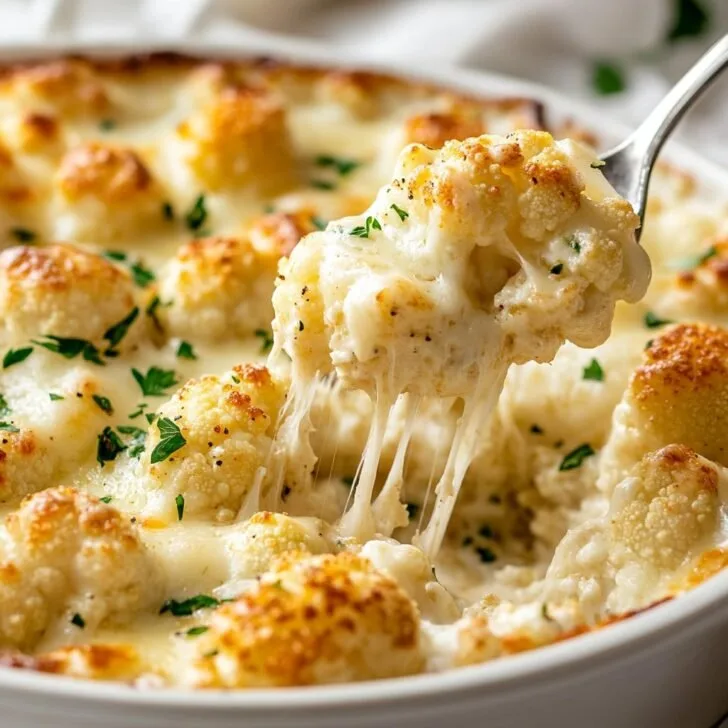 Cheesy Baked Cauliflower Heaven
