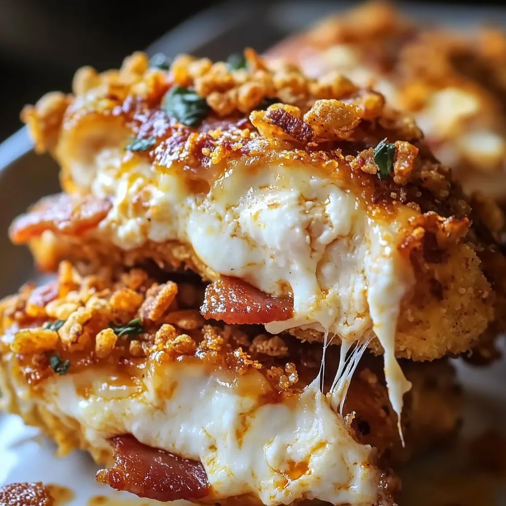Cream Cheese and Bacon Stuffed Doritos Chicken