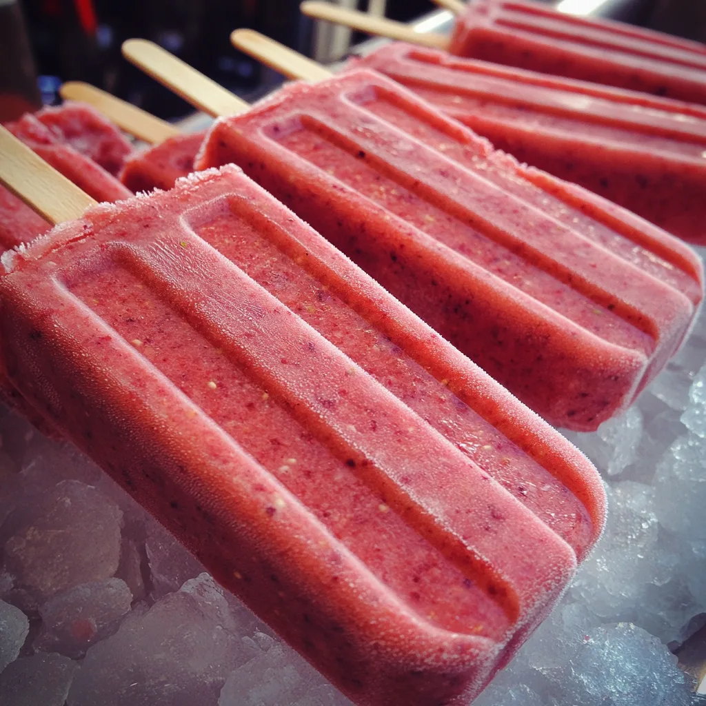 Strawberry Yogurt Popsicles