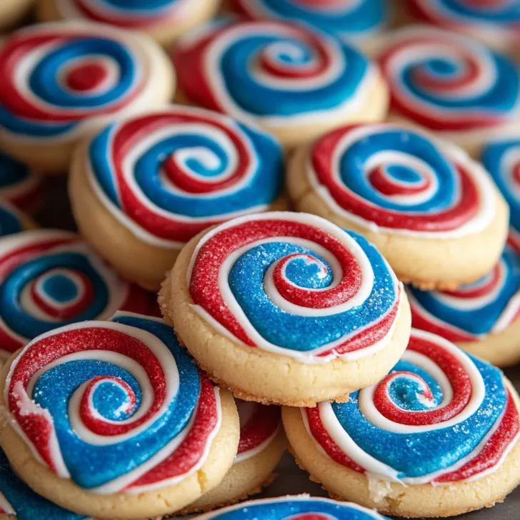 Red, White and Blue Pinwheel Icebox Cookies – A Patriotic Make-Ahead Treat
