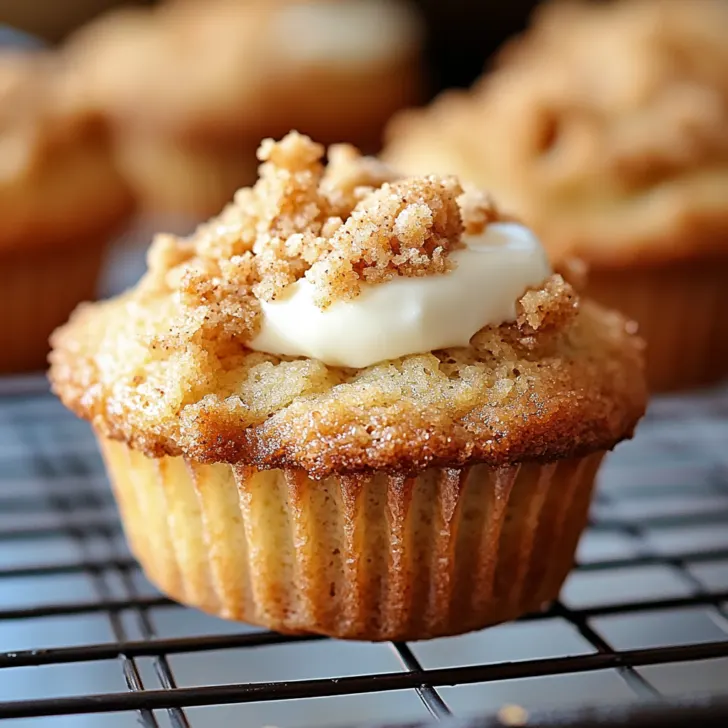 Coffee Cake Greek Yogurt Muffins