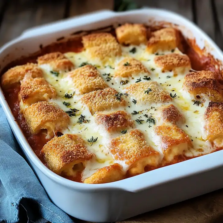 Tomato Soup and Grilled Cheese Casserole
