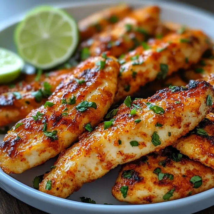 Air Fryer Chili Lime Chicken Strips