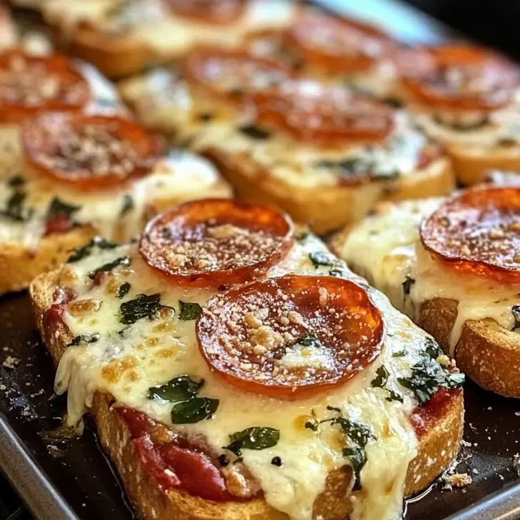 Cheesy Garlic Toast Pizzas