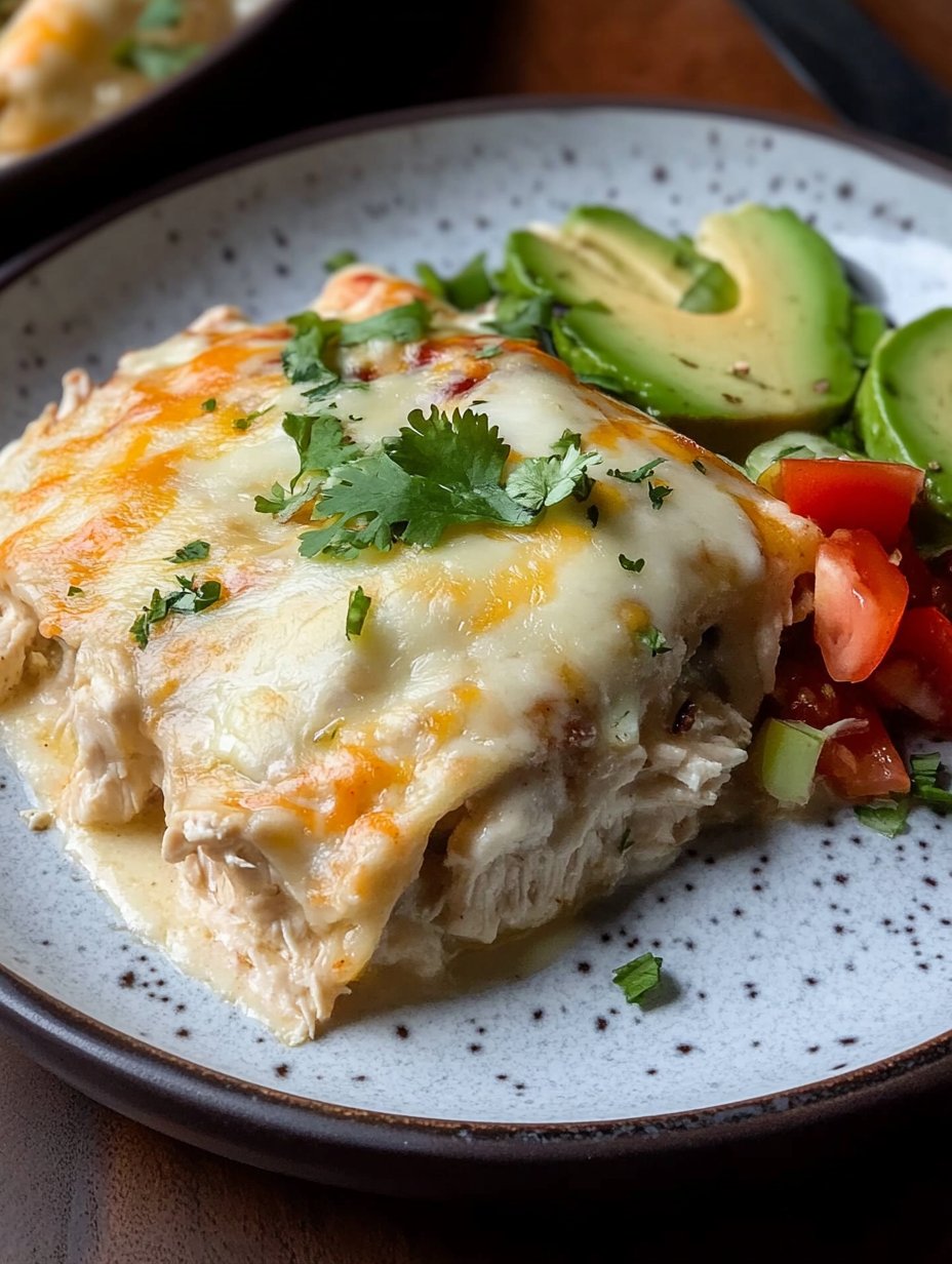 White Chicken Enchiladas