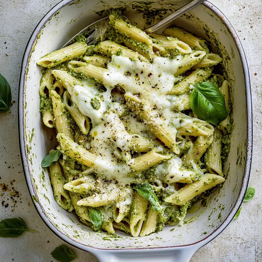 Cheesy Pesto Lovers Summer Pasta
