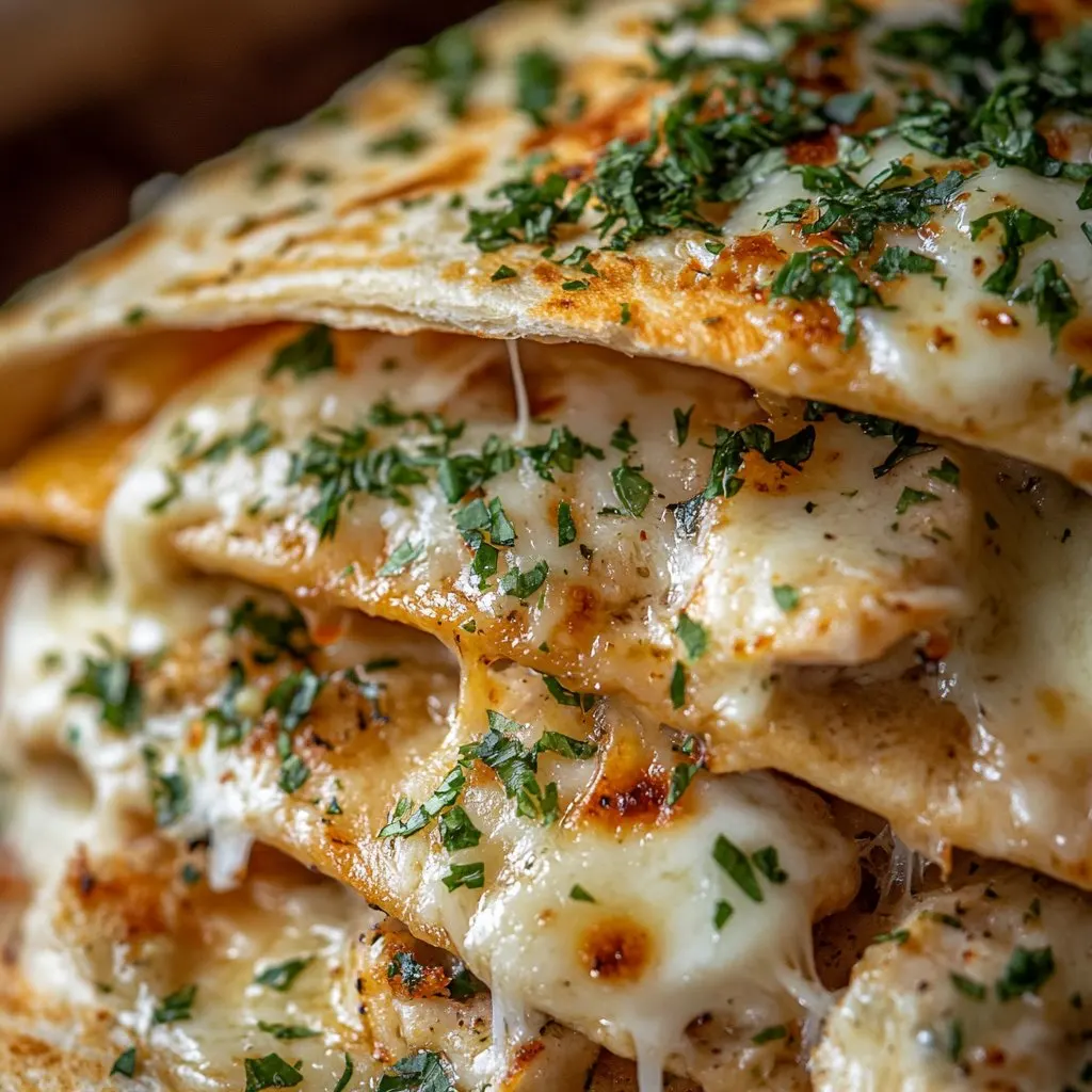 Cheesy Garlic Chicken Wraps Dinner Recipes