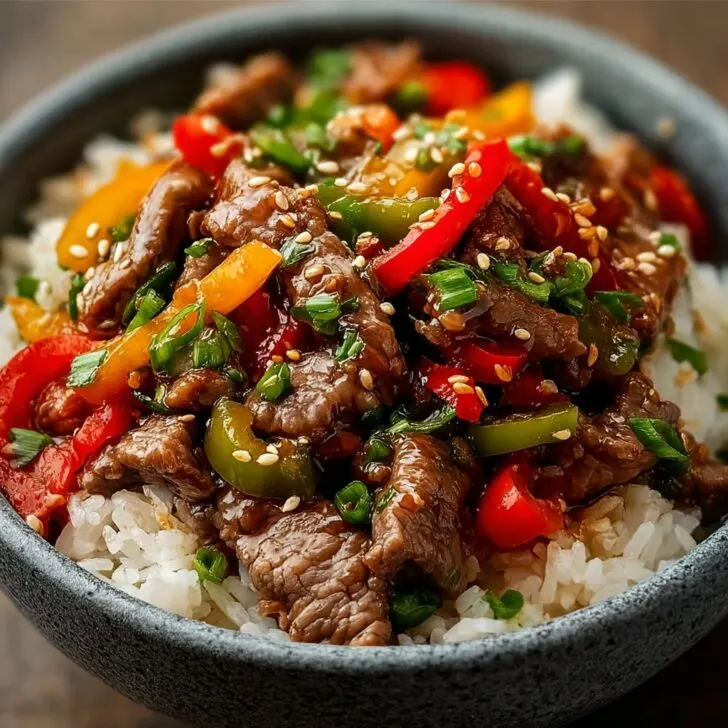 Beef and Pepper Rice Bowl: My Go-To Easy Weeknight Dinner