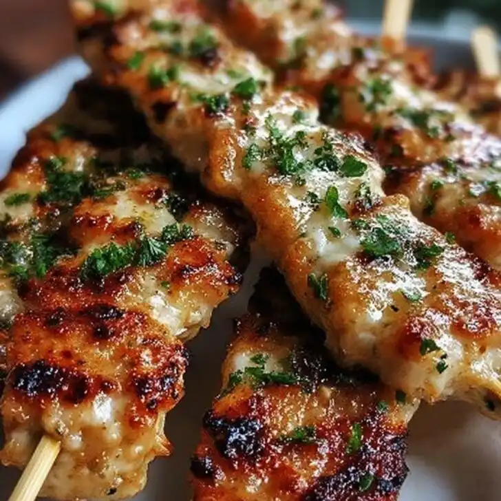 Air Fryer Garlic Parmesan Chicken Skewers: Easy, Savory & Fun