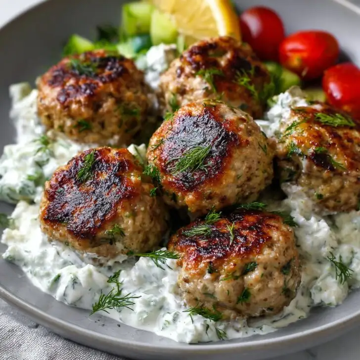 Greek Turkey Meatballs with Tzatziki Sauce: My Go-To Dinner Winner