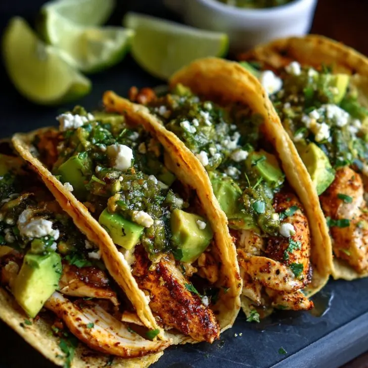Crispy Poblano Chicken Tacos with Avocado-Jalapeño Salsa Recipe Guide