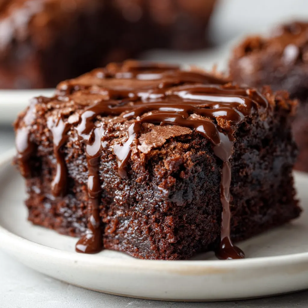 Chocolate Ganache Gooey Brownies