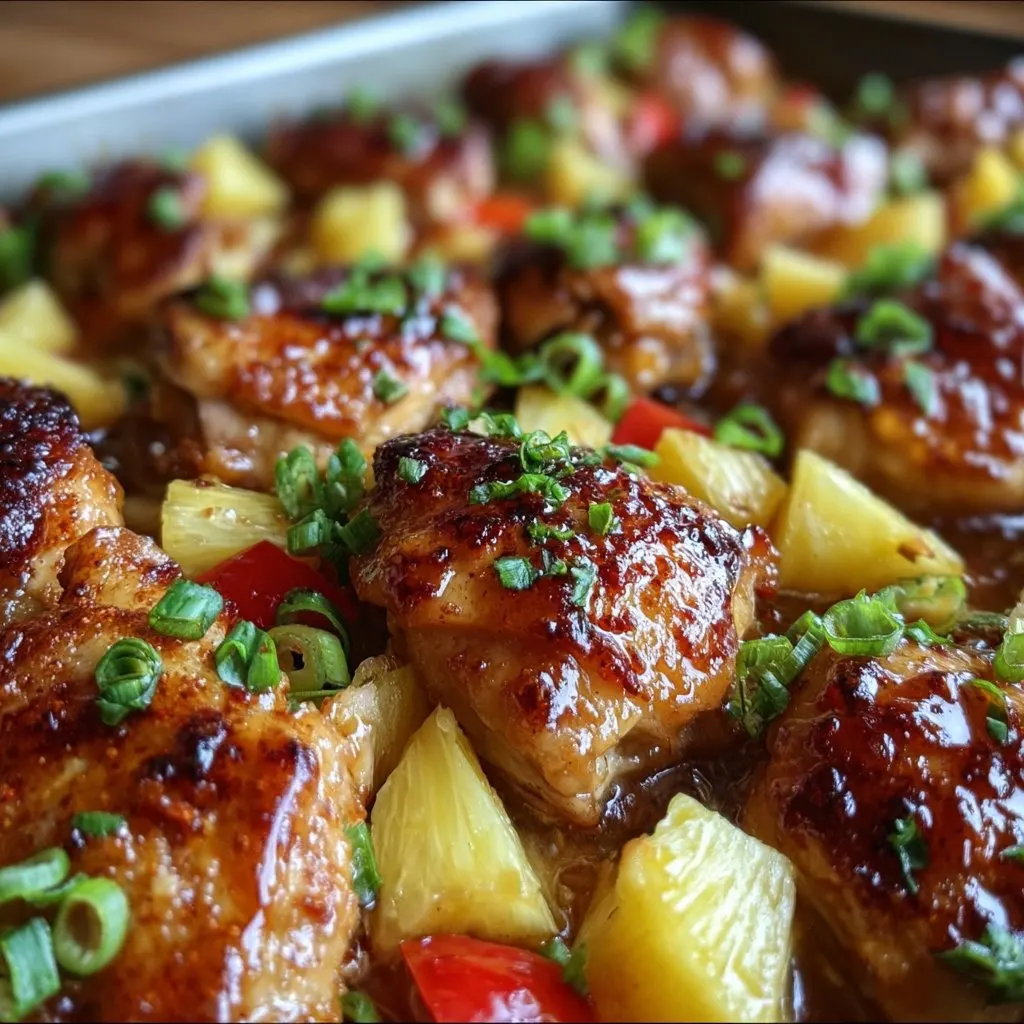 Hawaiian Chicken Sheet Pan