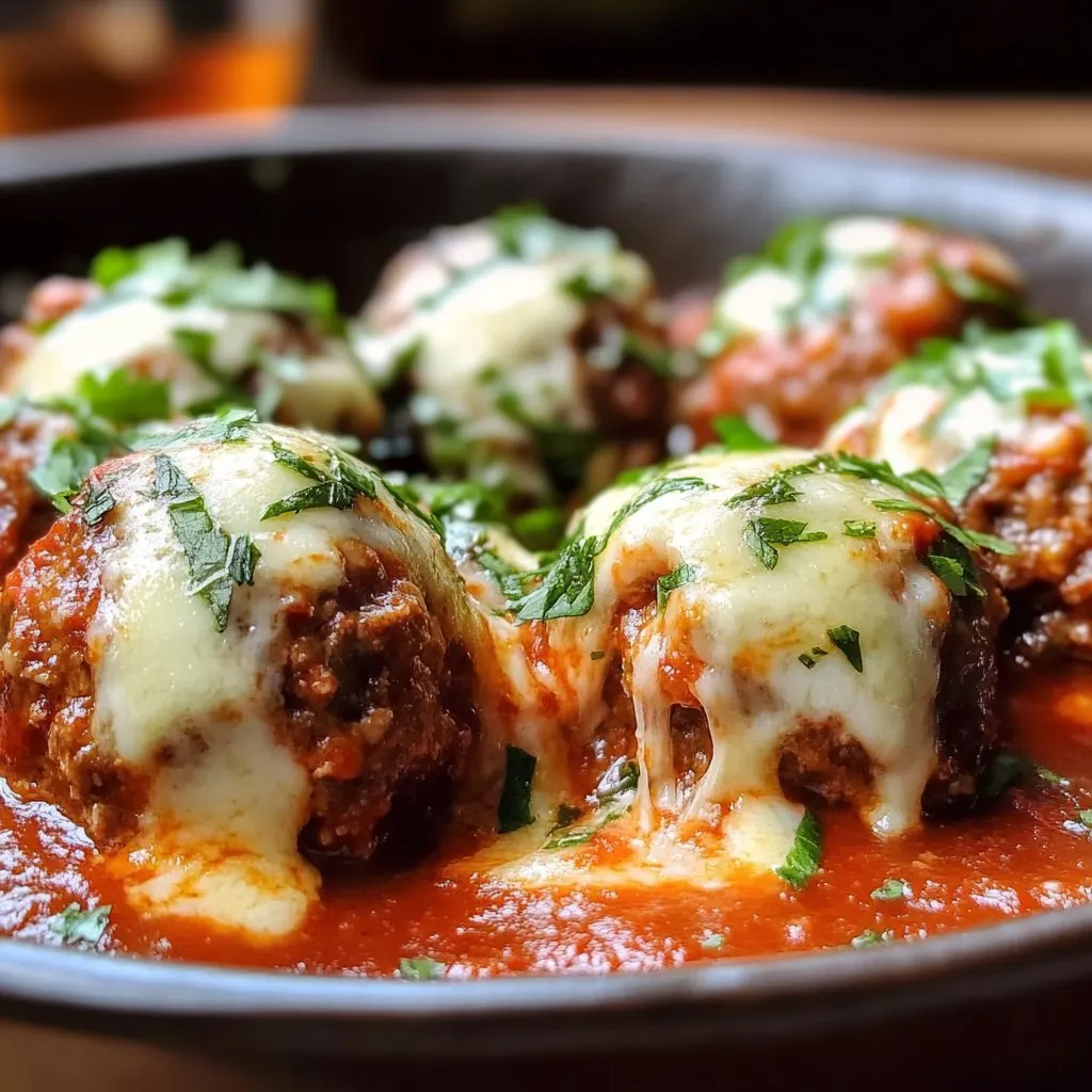 Mozzarella Stuffed Meatballs: My Go-To Cozy Dinner Mozzarella Stuffed Meatballs